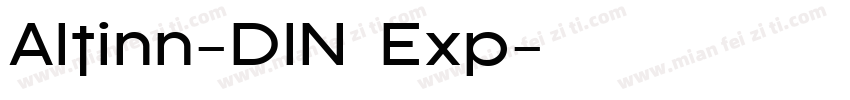 Altinn-DIN Exp字体转换